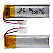 Акумулятор 501240P універсальний 5*12*40 мм (200 mAh)