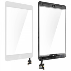 Тачскрін iPad mini 1, iPad mini 2 з кнопкою та мікросхемою (White)