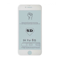 Захисне скло iPhone 6, iPhone 6S (5D) Full Glue, White