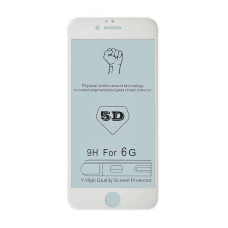 Захисне скло iPhone 6, iPhone 6S (5D) Full Glue, White