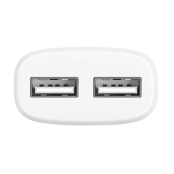 Мережевий зарядний пристрій HOCO C12 5V/2.4A 2USB White