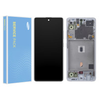 Дисплей Samsung A516 Galaxy A51 5G (GH82-23100B) з тачскріном, в рамці, Service Pack Original, White
