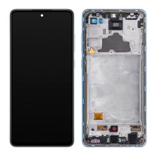 Дисплей Samsung A725 Galaxy A72, з тачскріном, в рамці, Service Pack Original, Blue