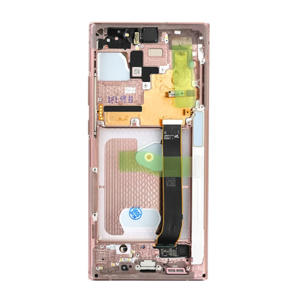 Дисплей Samsung N985 Galaxy Note 20 Ultra, з тачскріном, в рамці, Service Pack Original, Bronze