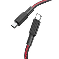 Кабель Hoco X69 Silicone Type-C to Type-C PD 60W (1М) Black
