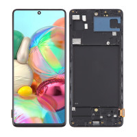 Дисплей Samsung A715 Galaxy A71, з тачскріном, в рамці, OLED (Big size)