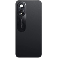 Задня кришка Oppo A18, Black, зі склом камери