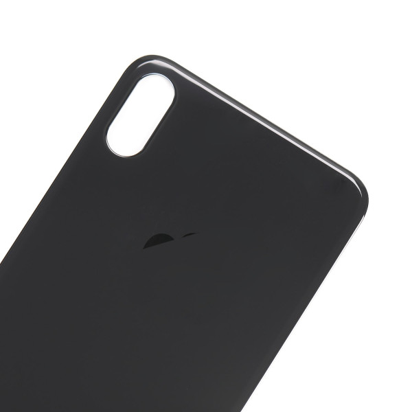 Задня кришка iPhone XS Max, великий виріз під камеру, Black