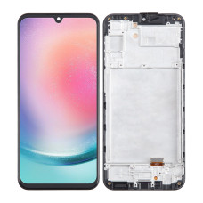 Дисплей Samsung A245 Galaxy A24 4G, з тачскріном, в рамці, OLED