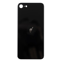 Задня кришка iPhone SE 2020, iPhone SE 2022, великий виріз під камеру, Black