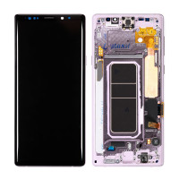 Дисплей Samsung N960 Galaxy Note 9, з тачскріном, в рамці, Service Pack Original, Lavender Purple