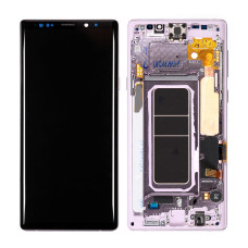Дисплей Samsung N960 Galaxy Note 9, з тачскріном, в рамці, Service Pack Original, Lavender Purple