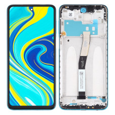 Дисплей Xiaomi Redmi Note 9s, Note 9 Pro, з тачскріном, в рамці, Green