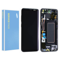 Дисплей Samsung G950 Galaxy S8, з тачскріном, в рамці, Service Pack Original, Black