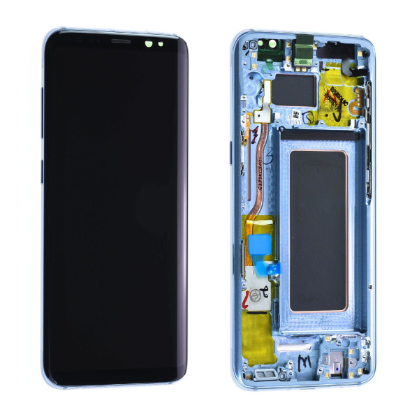 Дисплей Samsung G950 Galaxy S8, з тачскріном, в рамці, Service Pack Original, Blue