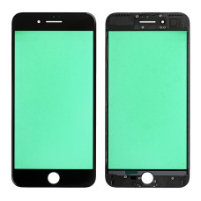 Скло дисплея iPhone 7 Plus, з рамкою та плівкою OCA, Original, Black