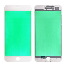 Скло дисплея iPhone 7 Plus, з рамкою та плівкою OCA, Original, White