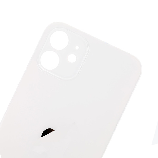 Задня кришка iPhone 12, великий виріз під камеру, White