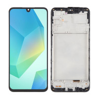 Дисплей Samsung A165 Galaxy A16, з тачскріном, в рамці, Black, OLED