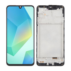 Дисплей Samsung A165 Galaxy A16, з тачскріном, в рамці, Black, OLED