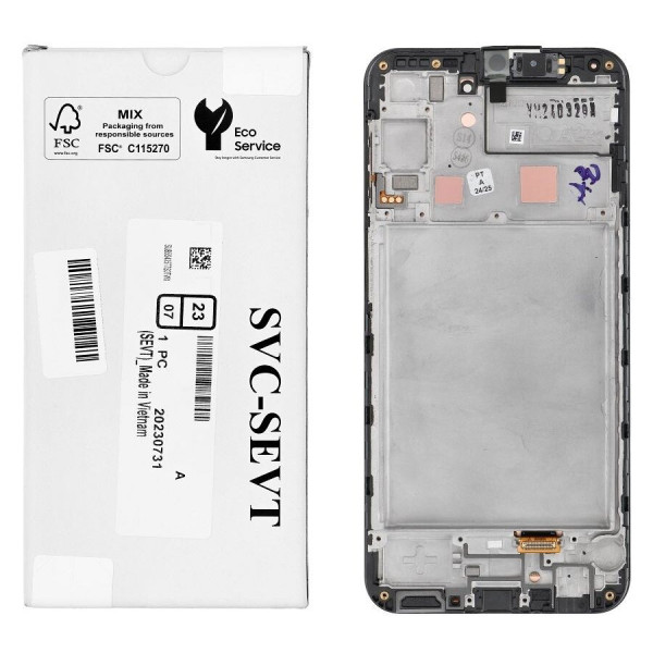 Дисплей Samsung A245 Galaxy A24 4G, з тачскріном, в рамці, Black, Service