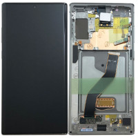 Дисплей Samsung N975 Galaxy Note 10 Plus, з тачскріном, в рамці, Service Pack Original, Silver