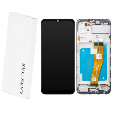 Дисплей Samsung A035F, A037F Galaxy A03, A03s, (160,5 mm), з тачскріном, в рамці, Service Pack Original