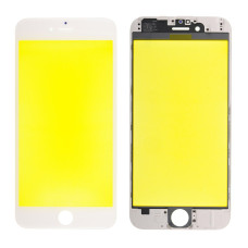 Скло дисплея iPhone 6, з рамкою та плівкою OCA, Original, White