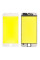 Скло дисплея iPhone 6, з рамкою та плівкою OCA, Original, White