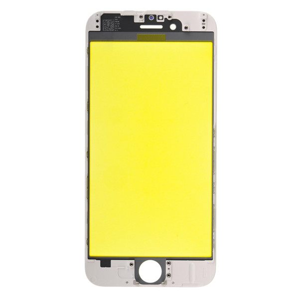Скло дисплея iPhone 6, з рамкою та плівкою OCA, Original, White