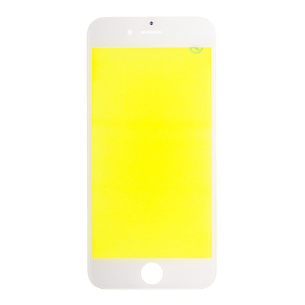 Скло дисплея iPhone 6S, з рамкою та плівкою OCA, Original, White