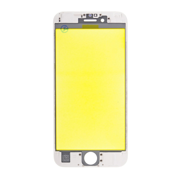Скло дисплея iPhone 6S, з рамкою та плівкою OCA, Original, White