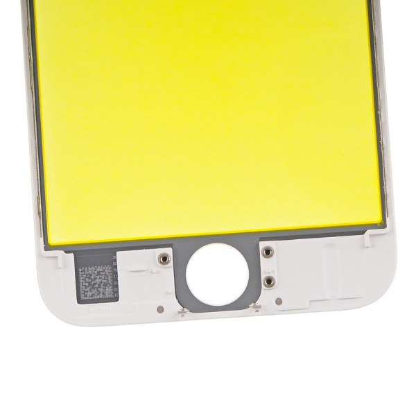 Скло дисплея iPhone 6S, з рамкою та плівкою OCA, Original, White