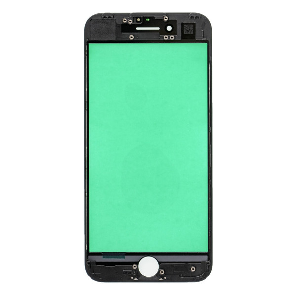 Скло дисплея iPhone 7, з рамкою та плівкою OCA, Original, Black