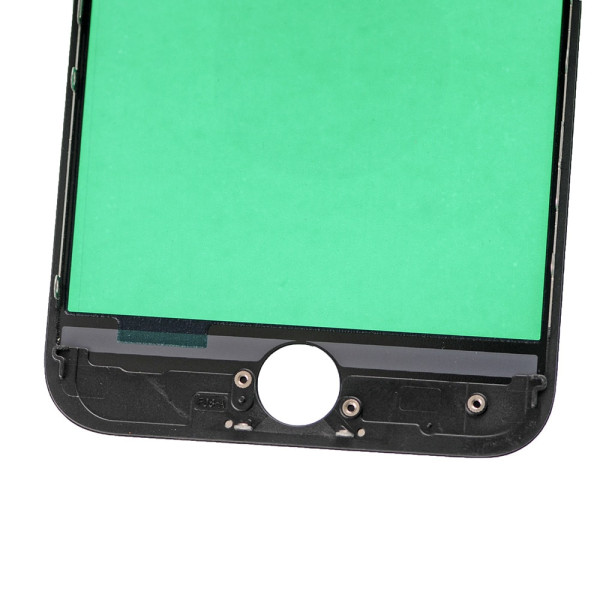 Скло дисплея iPhone 7, з рамкою та плівкою OCA, Original, Black