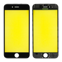 Скло дисплея iPhone 6, з рамкою та плівкою OCA, Original, Black