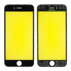 Скло дисплея iPhone 6, з рамкою та плівкою OCA, Original, Black