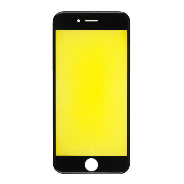 Скло дисплея iPhone 6, з рамкою та плівкою OCA, Original, Black
