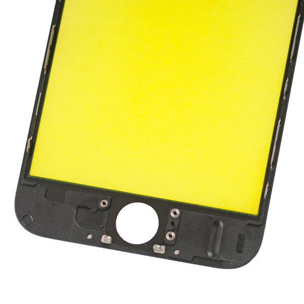 Скло дисплея iPhone 6, з рамкою та плівкою OCA, Original, Black