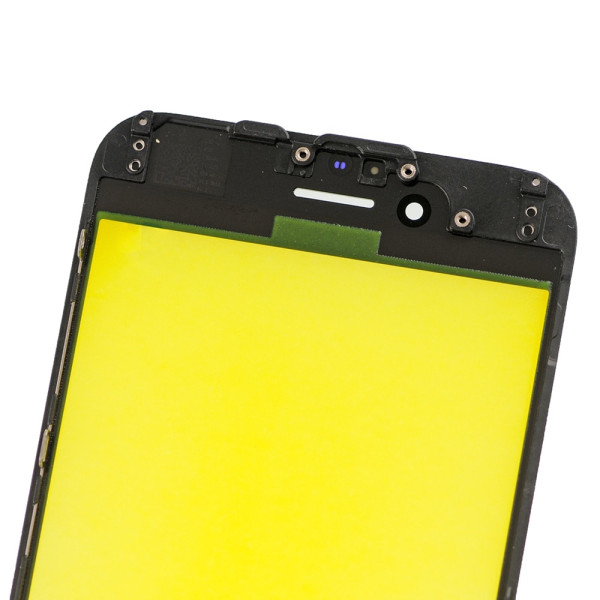 Скло дисплея iPhone 6, з рамкою та плівкою OCA, Original, Black