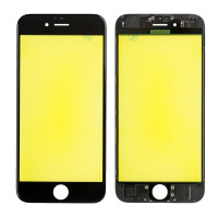 Скло дисплея iPhone 6S, з рамкою та плівкою OCA, Original, Black