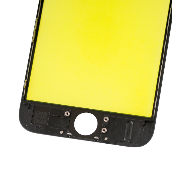 Скло дисплея iPhone 6S, з рамкою та плівкою OCA, Original, Black