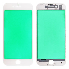 Скло дисплея iPhone 7, з рамкою та плівкою OCA, Original, White