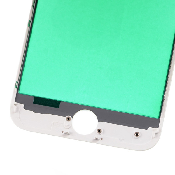 Скло дисплея iPhone 7, з рамкою та плівкою OCA, Original, White