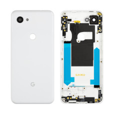 Задня кришка Google Pixel 3a, зі склом камери, Original, White