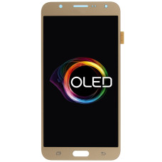 Дисплей Samsung J700 Galaxy J7, з тачскріном, OLED, Gold