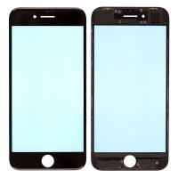 Скло дисплея iPhone 8, з рамкою та плівкою OCA, Original, Black