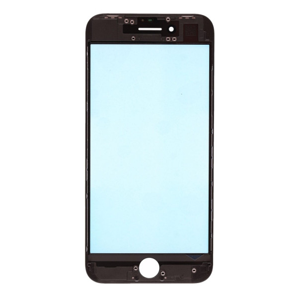 Скло дисплея iPhone 8, з рамкою та плівкою OCA, Original, Black