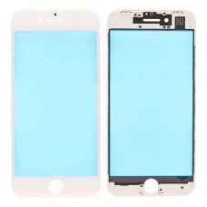 Скло дисплея iPhone 8, з рамкою та плівкою OCA, Original, White