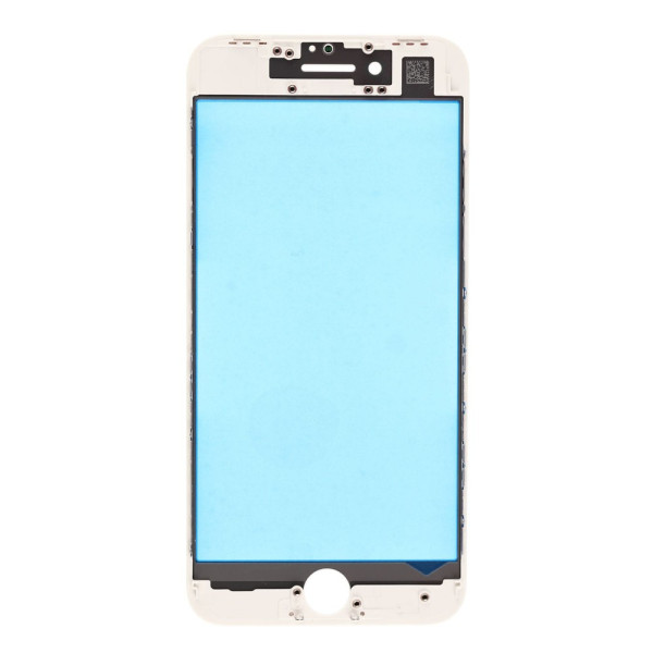 Скло дисплея iPhone 8, з рамкою та плівкою OCA, Original, White